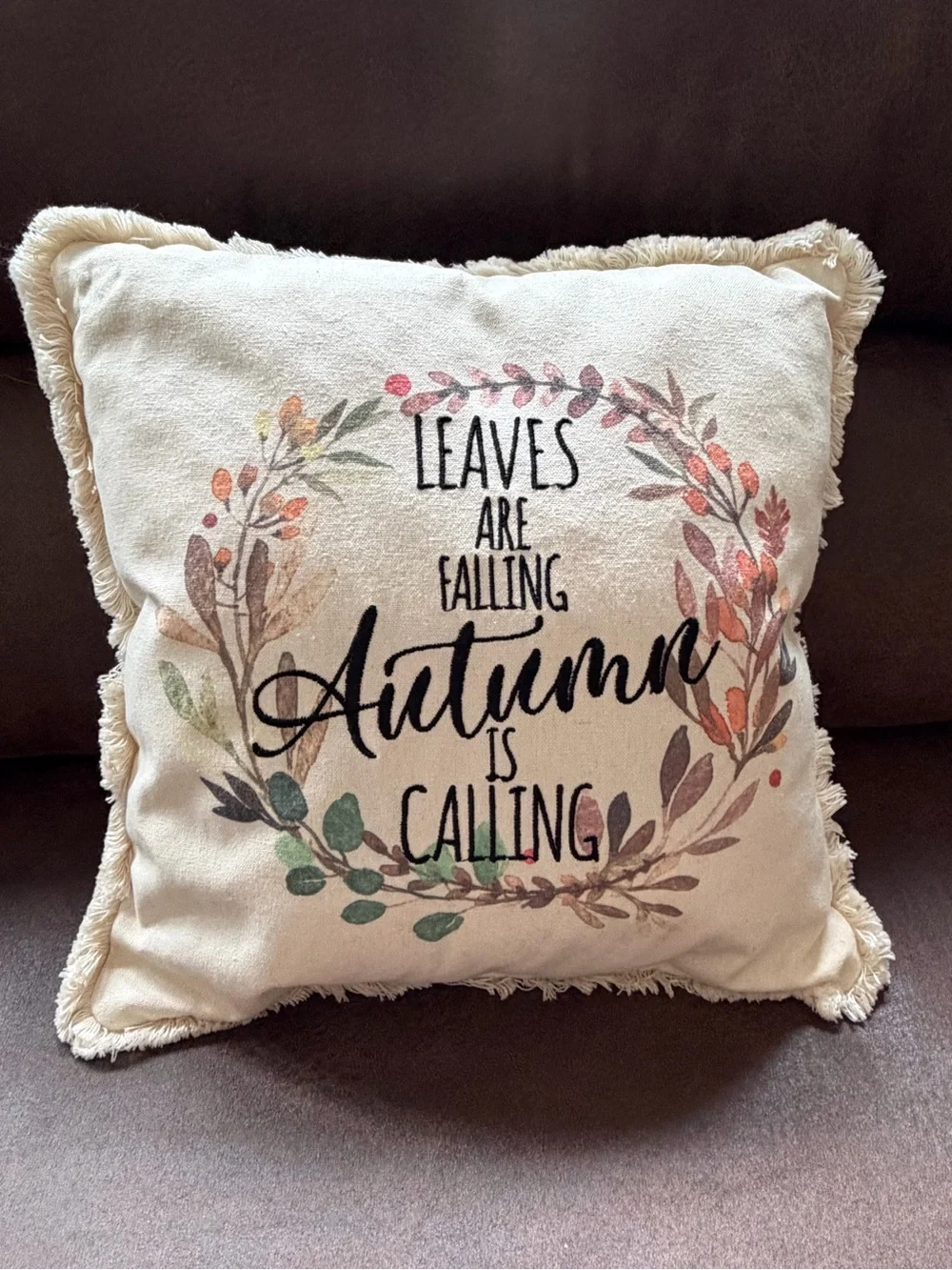 Autumn Is Calling Decorative Throw Pillows Set of 2